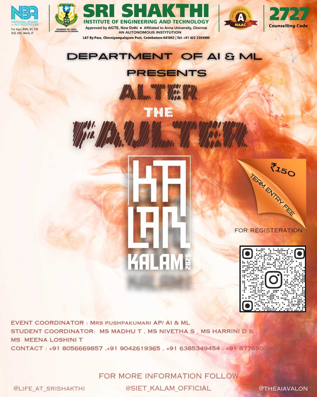 ALTER THE FAULTER 