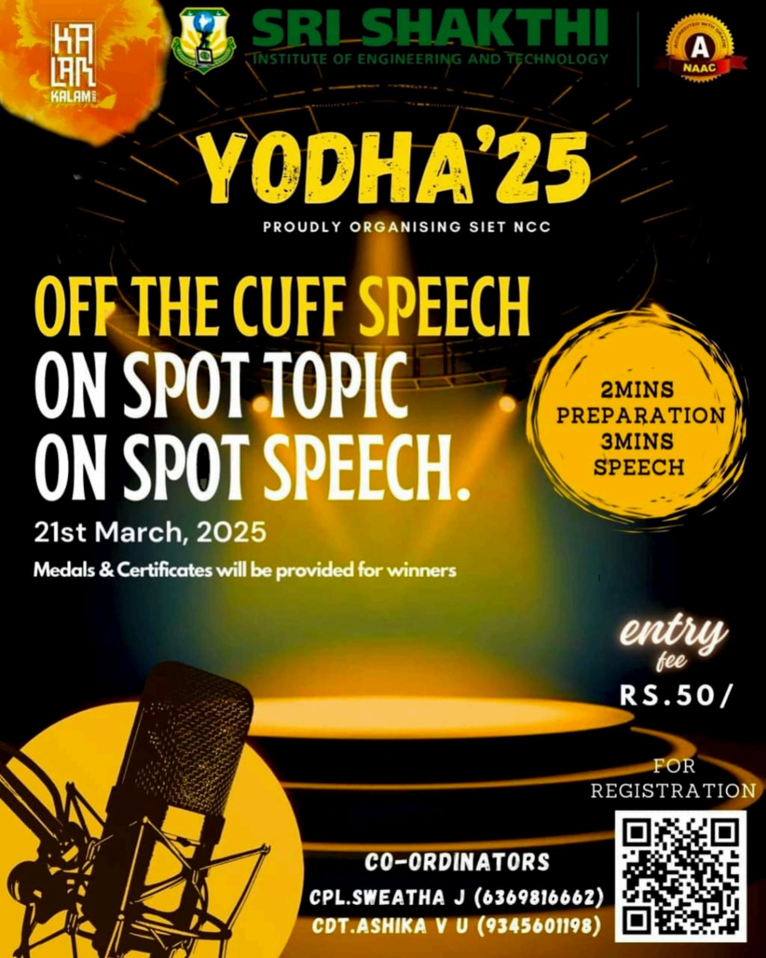 Off the Cuff Speech
